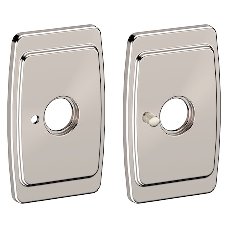 Baldwin Privacy Rosettes Lifetime Bright Nickel R046.055.PV